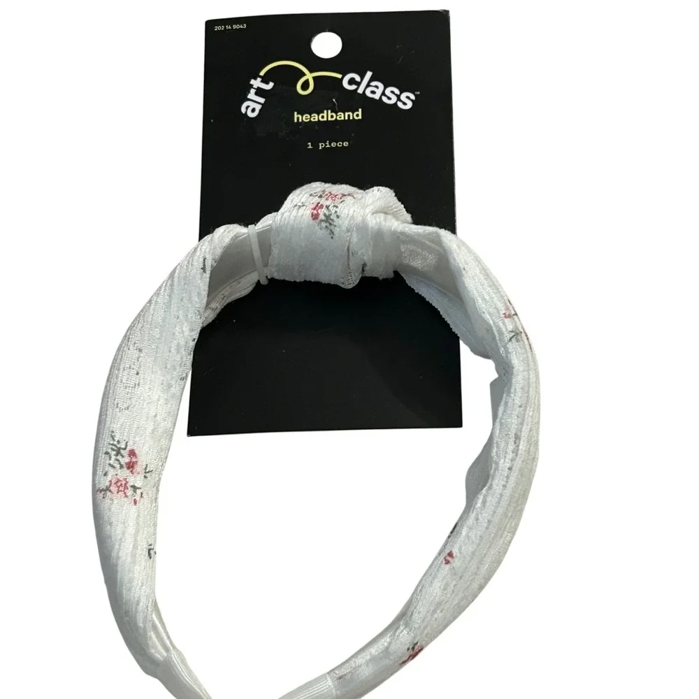 Art Class White Floral Knot Headband One Piece Girls Accessories